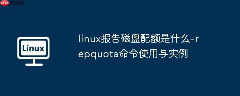 linux报告磁盘配额是什么-repquota命令使用与实例-小浪学习网