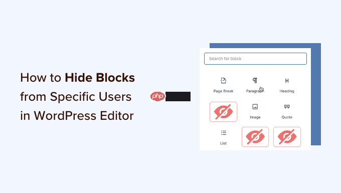 如何在 WordPress 编辑器中隐藏特定用户的阻止
