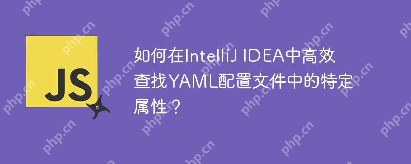如何在IntelliJ IDEA中高效查找YAML配置文件中的特定属性？-小浪学习网