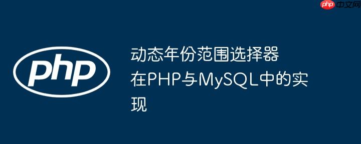 动态年份范围选择器在PHP与MySQL中的实现-小浪学习网