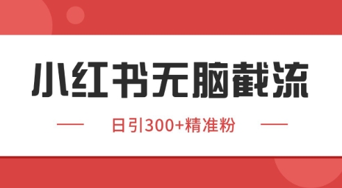 小红书截流同行客源，独家野路子获客玩法 日引200+暴力获客【揭秘】-小浪学习网