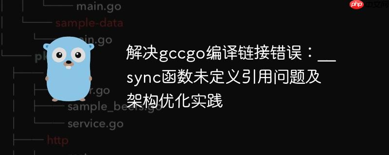解决gccgo编译链接错误：__sync函数未定义引用问题及架构优化实践-小浪学习网