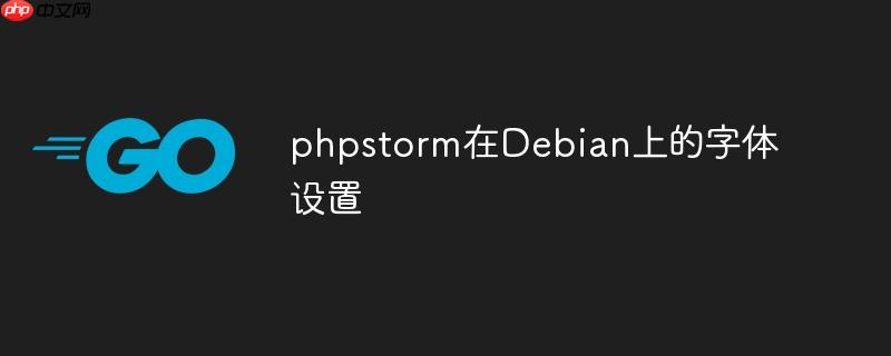 phpstorm在Debian上的字体设置-小浪学习网