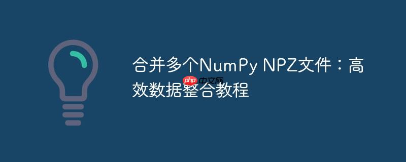 合并多个NumPy NPZ文件：高效数据整合教程-小浪学习网
