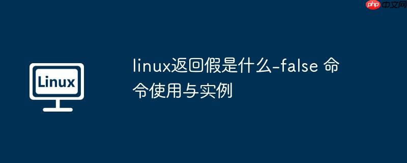linux返回假是什么-false 命令使用与实例-小浪学习网