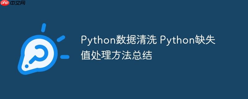 Python数据清洗 Python缺失值处理方法总结-小浪学习网