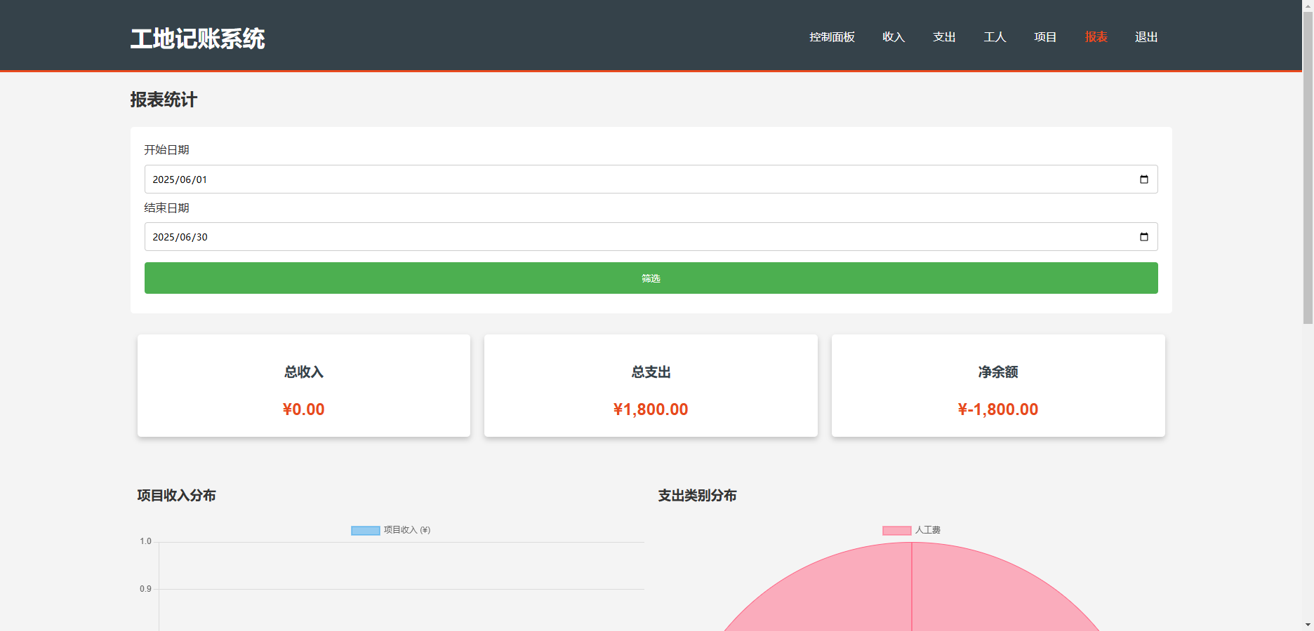 工程行业专属员工记账系统-小浪学习网