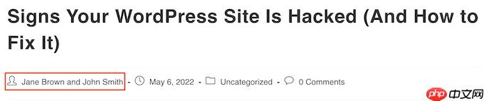 如何在 WordPress 中为帖子添加多个作者（共同作者）