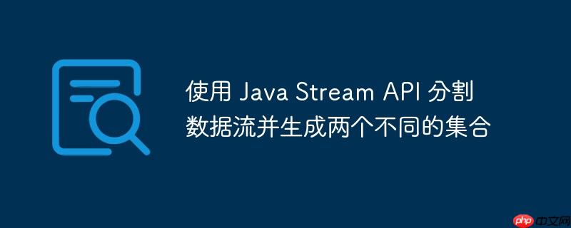 使用 Java Stream API 分割数据流并生成两个不同的集合-小浪学习网