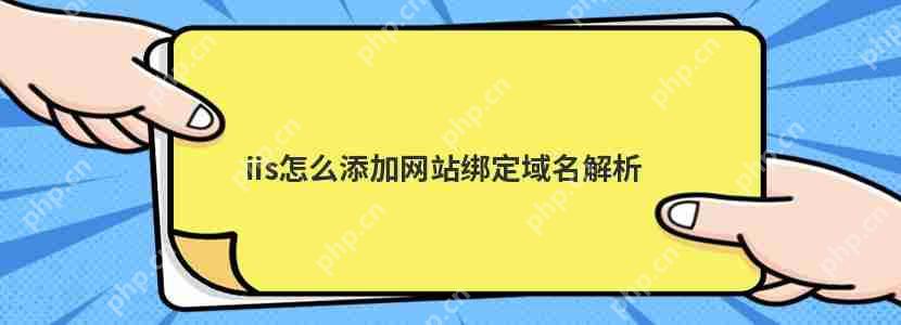 iis怎么添加网站绑定域名解析-小浪学习网