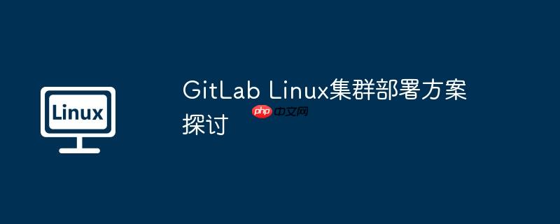 GitLab Linux集群部署方案探讨-小浪学习网