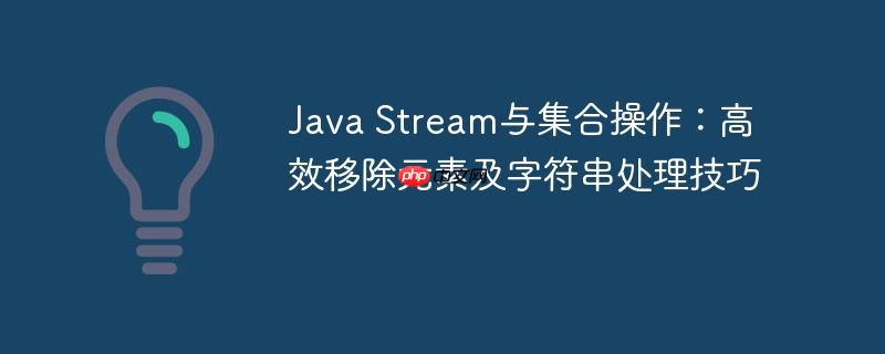 Java Stream与集合操作：高效移除元素及字符串处理技巧-小浪学习网
