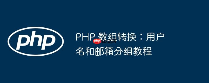 PHP 数组转换：用户名和邮箱分组教程-小浪学习网