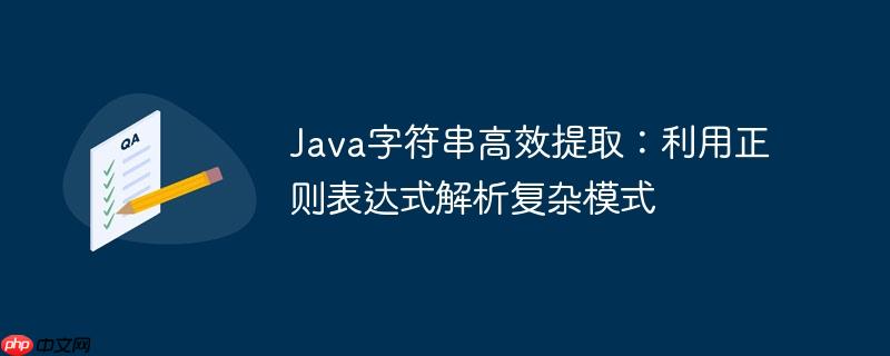 Java字符串高效提取：利用正则表达式解析复杂模式-小浪学习网