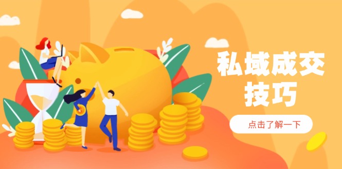 （14566期）私域成交技巧，帮你从入门到精通，破解四大痛点，快速变现，轻松收钱-小浪学习网