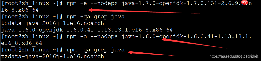 linux如何卸载自带的openJdk，并且安装jdk1.8-小浪学习网