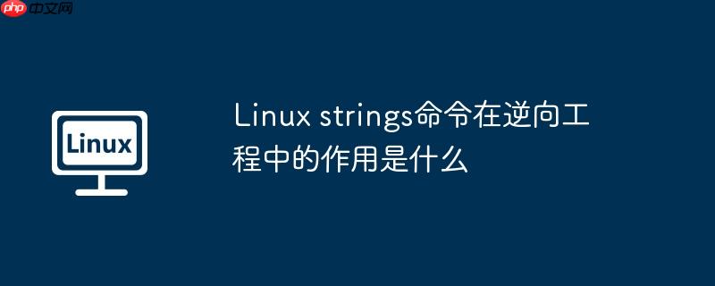Linux strings命令在逆向工程中的作用是什么-小浪学习网