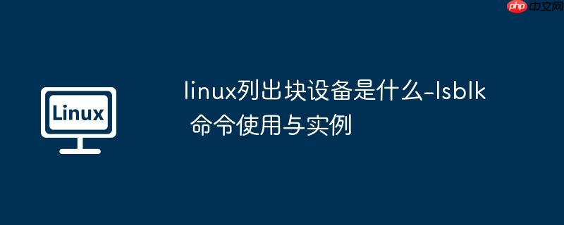 linux列出块设备是什么-lsblk 命令使用与实例-小浪学习网